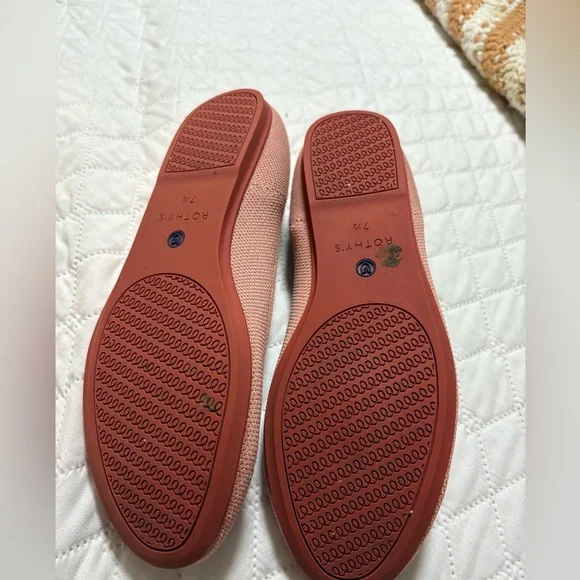Rothy's Women's Pink Flats Round Toe - Picture 7 of 9